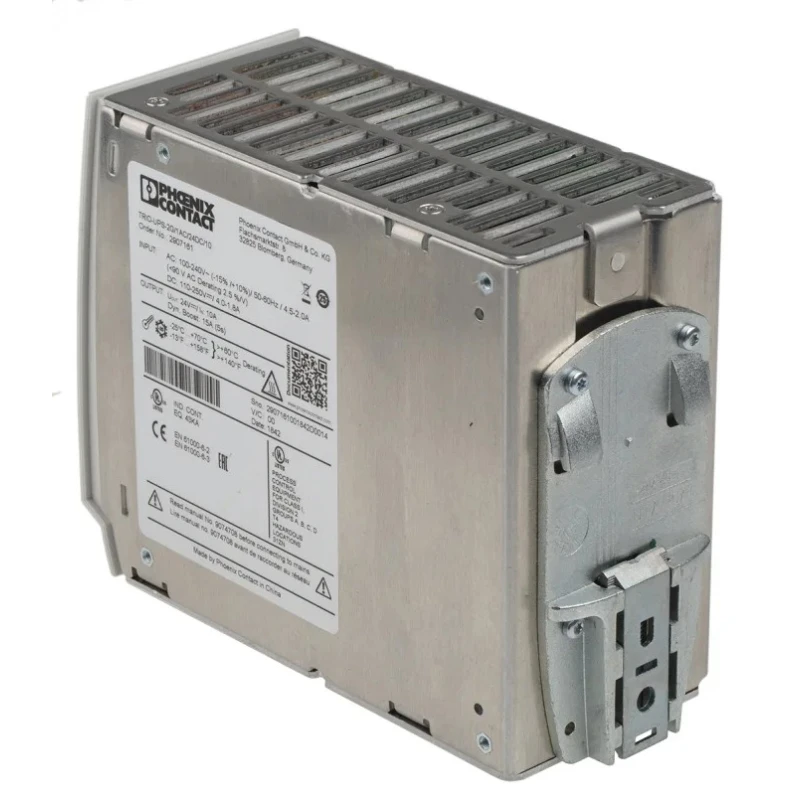 Phoenix Contact Uninterruptible Power Supply 240W 24V DC Output 10A Current DIN Rail Mount 2907161