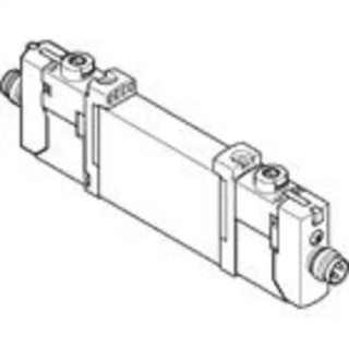 Festo Pneumatic Solenoid Valve 5/2 Valve Function Manifold Mount Aluminium Alloy Body 24V dc 1W Power VUVG-B10-B52-ZT-F-1R8L