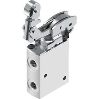 Festo Roller Lever Pneumatic Manual Control Valve VMEF Series, G 1/8 Port Size, Aluminium Alloy Body, 10 VMEF-KT-M32-M-G18