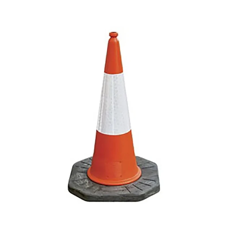 JSP Traffic Cone 1 m Height UV-Stabilised LDPE Orange Top Composite Base Reflective Sleeve JBE079-240-600
