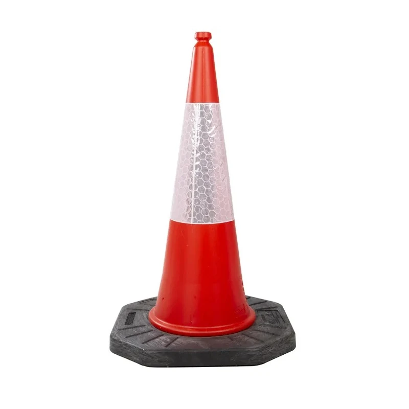 JSP Traffic Cone 1 m Height UV-Stabilised LDPE Orange Top Composite Base Reflective Sleeve JBE079-240-600