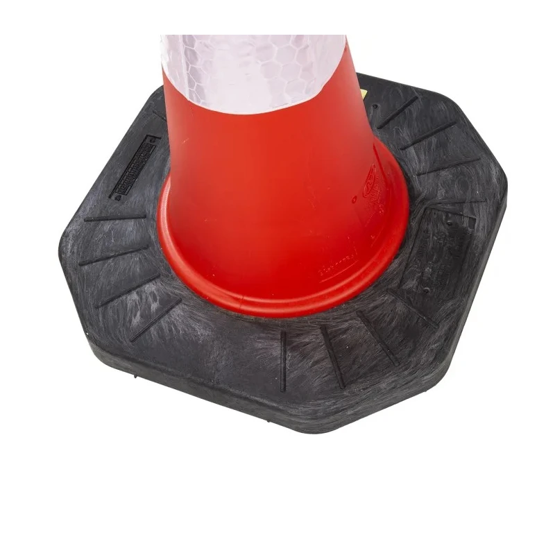 JSP Traffic Cone 1 m Height UV-Stabilised LDPE Orange Top Composite Base Reflective Sleeve JBE079-240-600