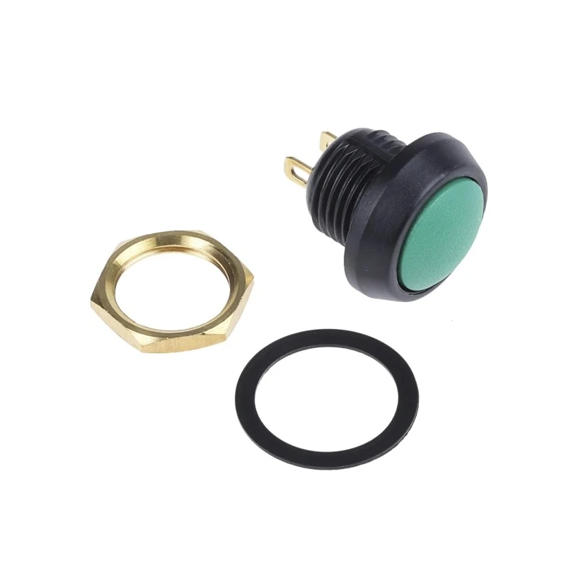 ITW Switches 59 Series Miniature Momentary Push Button Switch, Panel Mount, 13.6 mm Cutout, SPST, Clear LED, IP67 59-513