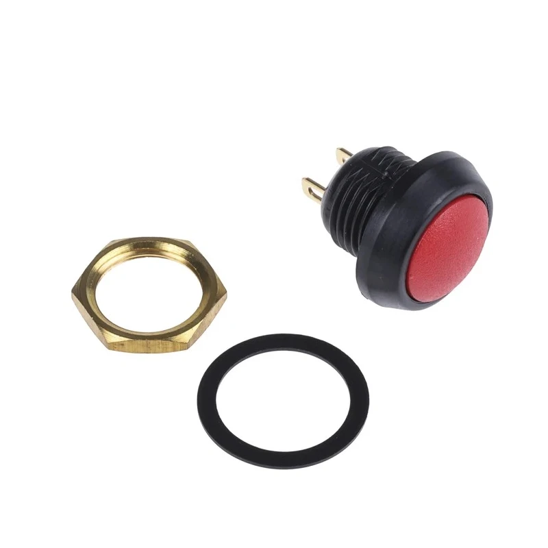 ITW Switches 59 Series Miniature Momentary Push Button Switch Panel Mount, 13.6 mm Cutout, SPST, Clear LED, IP67, 125 59-512