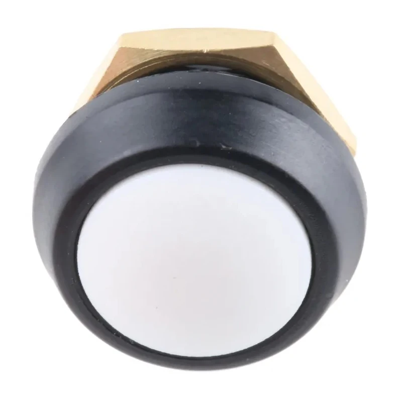 ITW Switches 59 Series Miniature Momentary Push Button Switch, Panel Mount, 13.6 mm Cutout, SPST, Clear LED, IP67 59-514