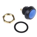 ITW Switches Miniature Momentary Push Button Switch Panel Mount SPST, Blue Actuator, Clear LED, IP67, 125V AC 59-516