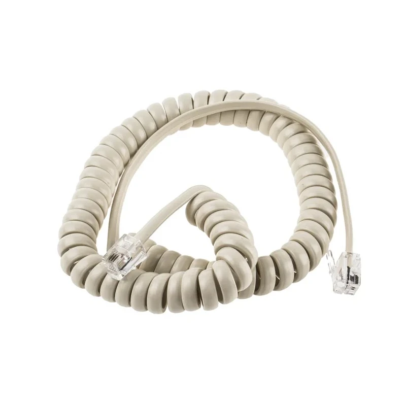 RS PRO Male RJ9 to Male RJ45 Telephone Extension Cable Cream Sheath 2.5 m RJ45