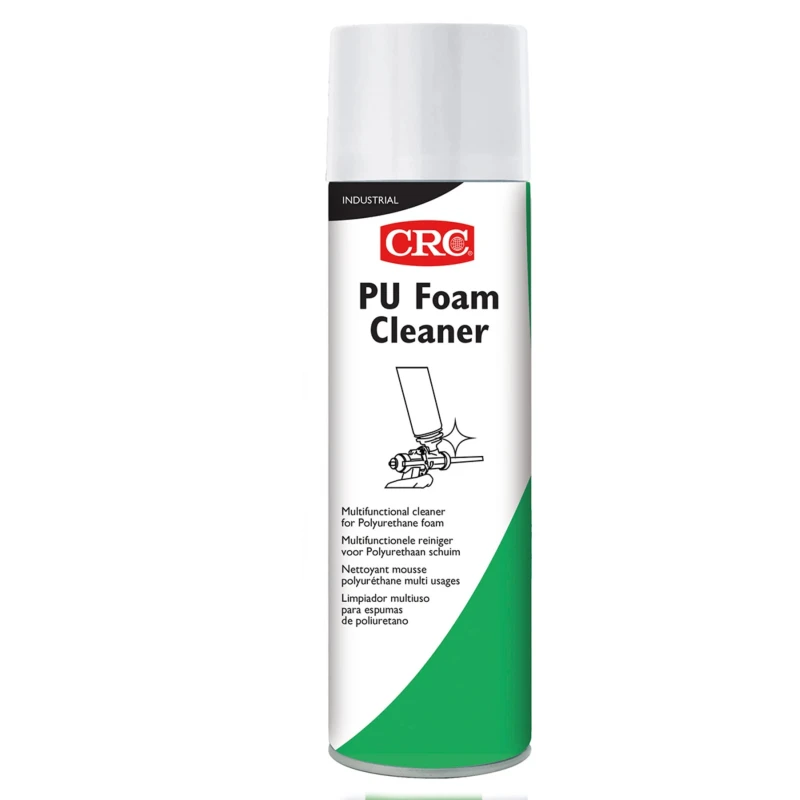 CRC Transparent Solvent Cleaner 500 ml Aerosol, PU Foam Cleaner, Acetone-Based, 50°C Max Operating Temperature 32231