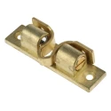 Pinet Brass Die Cast Zinc Double Ball Catch with Brass Finish 57mm Hole Distance 16A3471