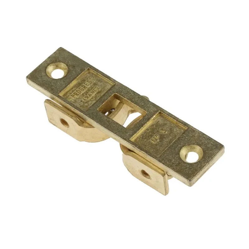 Pinet Brass Die Cast Zinc Double Ball Catch with Brass Finish 57mm Hole Distance 16A3471