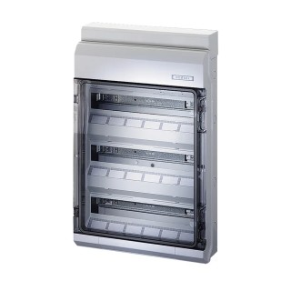 HENSEL Lockable KV Distribution Board Polystyrene 54 Way 400V IP65 KV9354M