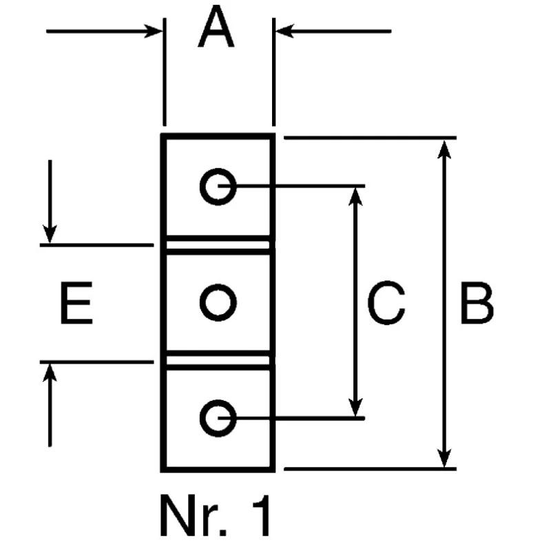 FlexLink Aluminium M6 Mounting Plate Connecting Component for Strut Profiles 22 mm and 44 mm Groove Size 5.5 mm XDFB 22 A