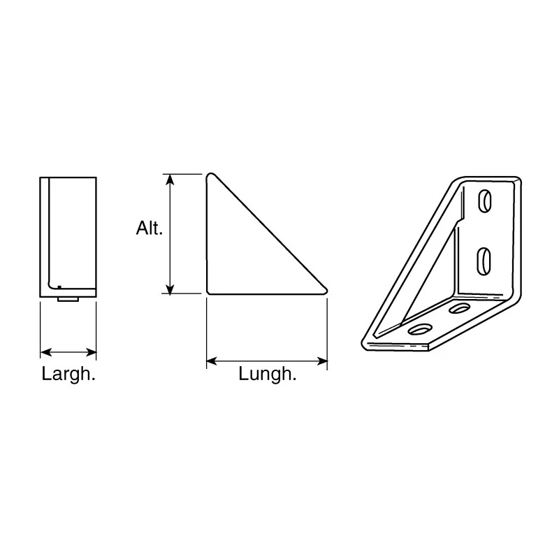 FlexLink Connecting Component M5 Angle Bracket for Strut Profile 22 mm Groove Size 5.5 mm XDFA 22 A