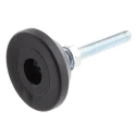 FlexLink Adjustable Foot M5 Thread Steel 5.5 mm Groove Compatible with 44 mm Strut Profile XD System XDFS 5X30