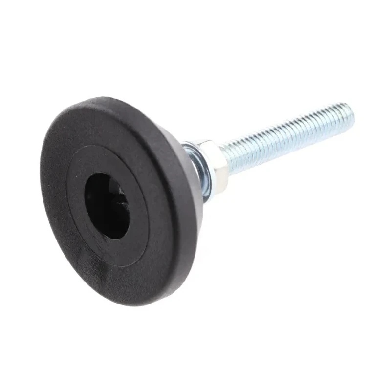 FlexLink Adjustable Foot M5 Thread Steel 5.5 mm Groove Compatible with 44 mm Strut Profile XD System XDFS 5X30