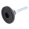 FlexLink Adjustable Foot M5 Thread Steel 5.5 mm Groove Compatible with 44 mm Strut Profile XD System XDFS 5X30