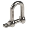 RS PRO Stainless Steel D-Shackle with Screw Pin, 120 kg Safe Working Load, 5 mm Diameter, 10 mm Jaw Width 183-5914
