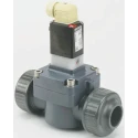 Burkert Series 0142 2 Port NC Solenoid Valve 24V dc, Orifice Diameter 15mm, PVC Body, Model 041980