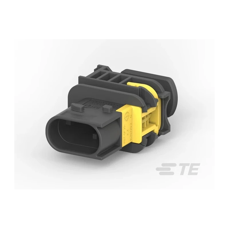 TE Connectivity HDSCS Automotive Connector Female Black Plug-in 2 Way Crimp Termination 1-1703839-1