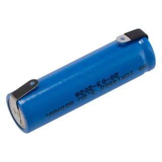 RS PRO Lithium-ion Rechargeable Battery 3.7 V 820 mAh 14.5 mm Diameter 50.5 mm Height 183-4301