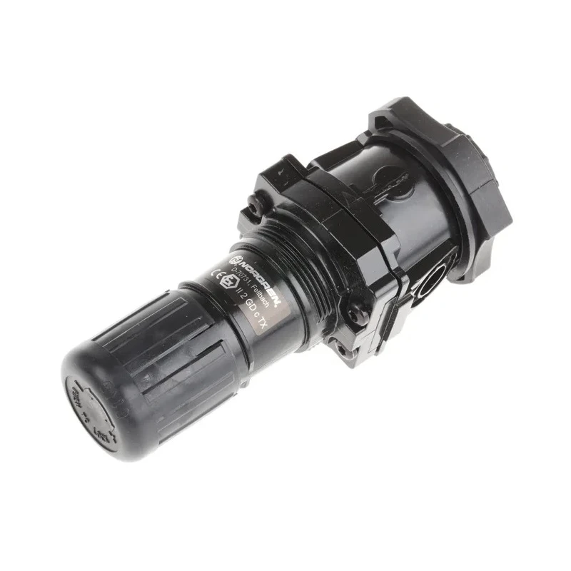 Norgren Pneumatic Regulator Without Yoke 0.3 to 10 Bar Zinc Alloy Body 80°C Max Operating Temperature R64G-NNK-RMN