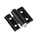 Pinet Black Anodised Aluminium Friction Hinge with Knuckle Pin 30 mm x 35 mm x 3 mm 72A4137
