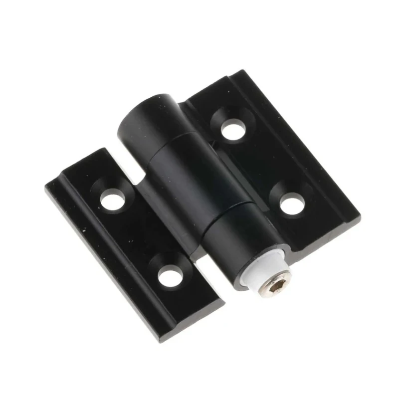 Pinet Black Anodised Aluminium Friction Hinge with Knuckle Pin 30 mm x 35 mm x 3 mm 72A4137