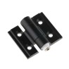 Pinet Black Anodised Aluminium Friction Hinge with Knuckle Pin 30 mm x 35 mm x 3 mm 72A4137