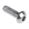 RS PRO Bright Zinc Stainless Steel Hex Socket Cap Screw, Hex Socket Drive, M4 Thread, 12 mm Length, Grade 10.9 183-8648