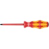 Wera Insulated Screwdriver with T25 Tip, 100 mm Blade, Bi-Material Handle, VDE/1000V Approved, 205 mm Overall 05006176001