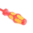 Wera Insulated Screwdriver with T25 Tip, 100 mm Blade, Bi-Material Handle, VDE/1000V Approved, 205 mm Overall 05006176001