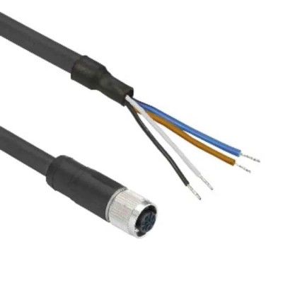 Telemecanique Sensors Female 4 Way Straight to Female 4 Way Unterminated Sensor Actuator Cable 5m XZCP1169L5