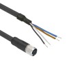 Telemecanique Sensors Female 4 Way Straight to Female 4 Way Unterminated Sensor Actuator Cable 5m XZCP1169L5