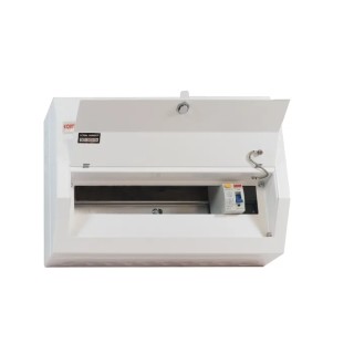 Contactum Steel 16 Way Consumer Unit, 80A Current Rating, 220-250V, BS EN 61439-3 Defender DR168MS