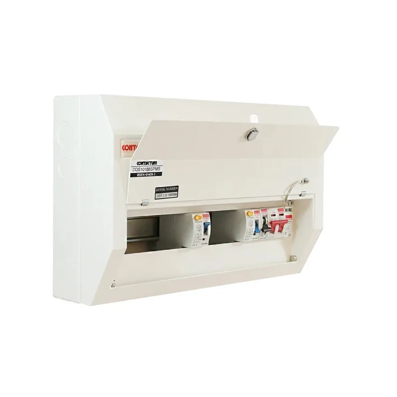 Contactum Defender 10 Steel Consumer Unit 100A 220-250V BS EN 61439-3 DDS10188SPMS