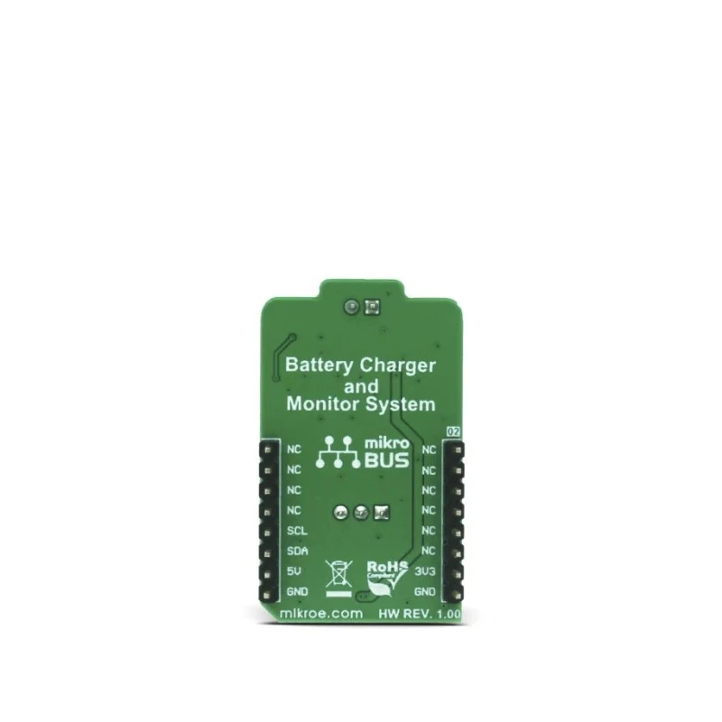 MikroElektronika Development Kit Charger 2 Click Board Battery Charger for STBC08, STC3100 Optimal and Reliable MIKROE-3049