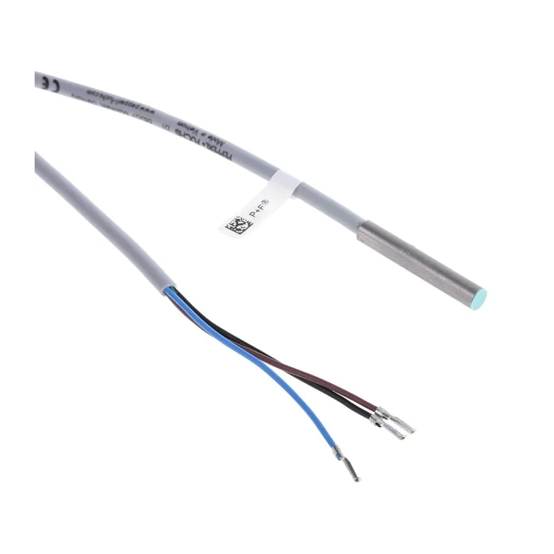 Baumer Threaded Barrel Inductive Proximity Sensor M3 PNP 3V 0.8 mm 30 V dc 200mA NBB0,8-4M25-E2