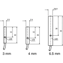 Baumer Threaded Barrel Inductive Proximity Sensor M3 PNP 3V 0.8 mm 30 V dc 200mA NBB0,8-4M25-E2