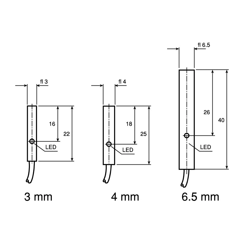 Baumer Threaded Barrel Inductive Proximity Sensor M3 PNP 3V 0.8 mm 30 V dc 200mA NBB0,8-4M25-E2