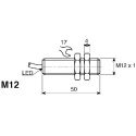 NEUTRAL Threaded Barrel Inductive Proximity Sensor M12 PNP 36 V dc 200 mA 2 mm Sensing Range NBB2-12GM50-E2