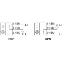 RS PRO Threaded Barrel Inductive Proximity Sensor M12 NPN 36V 2 mm 200mA NBB2-12GM50-E0-V1