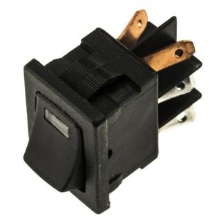 C & K Illuminated DPST On-Off On-Off Rocker Switch Panel 3A 250V AC Nylon Housing DM64J72S205Q3