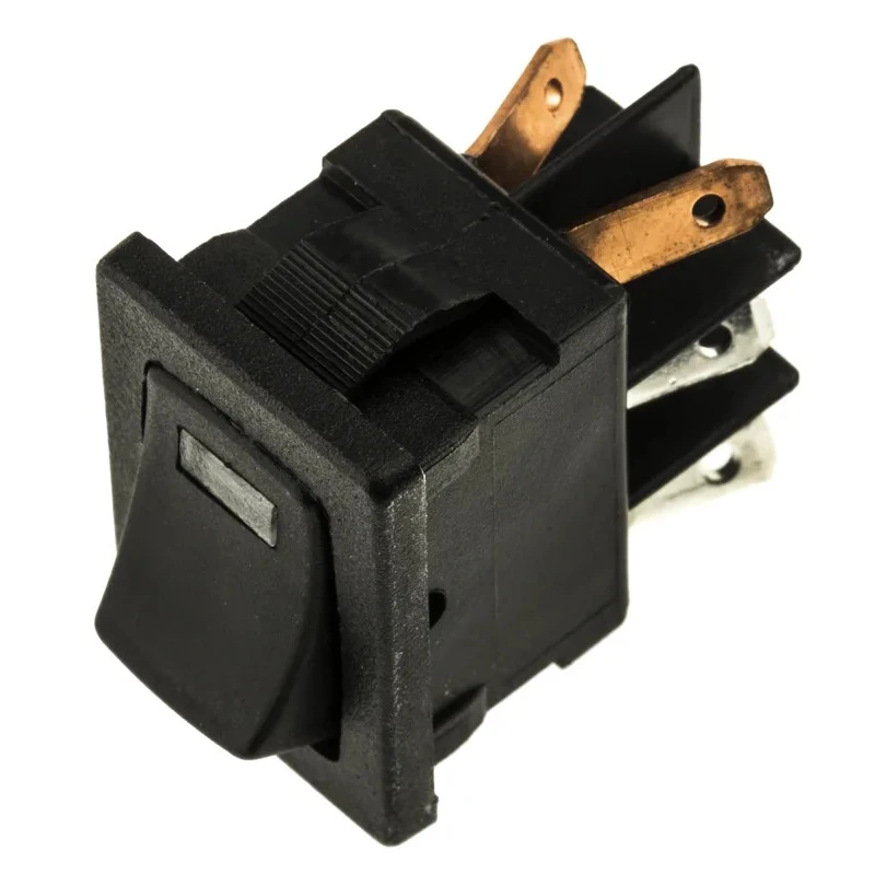 C & K Illuminated DPST On-Off On-Off Rocker Switch Panel 3A 250V AC Nylon Housing DM64J72S205Q3