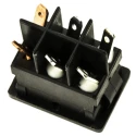 C & K Illuminated DPST On-Off On-Off Rocker Switch Panel 3A 250V AC Nylon Housing DM64J72S205Q3