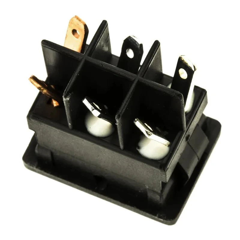 C & K Illuminated DPST On-Off On-Off Rocker Switch Panel 3A 250V AC Nylon Housing DM64J72S205Q3