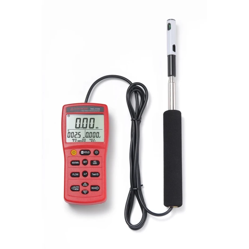 Beha-Amprobe Hotwire Anemometer Measures Temperature, Air Flow, Air Velocity, Humidity, 30 m/s TMA-21HW