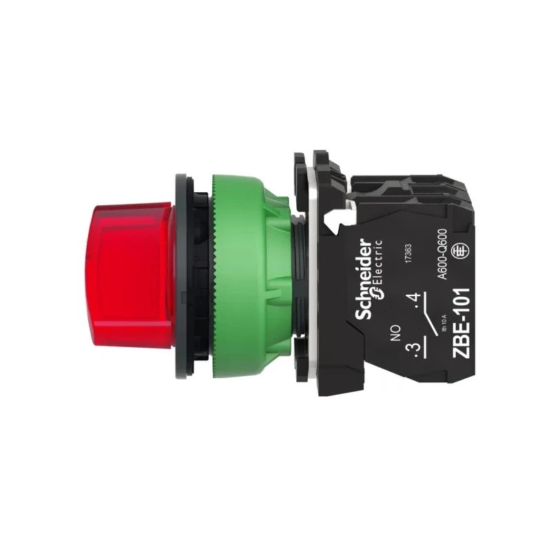 Schneider Electric Selector Switch Illuminated 2 Positions 30 mm Cutout Diameter SPDT XB5FK124B5