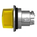 Schneider Electric ZB4 Series 3 Position Illuminated Selector Switch Head, 30 mm Cutout, Yellow Handle, IP67 IP69 ZB4FK1783
