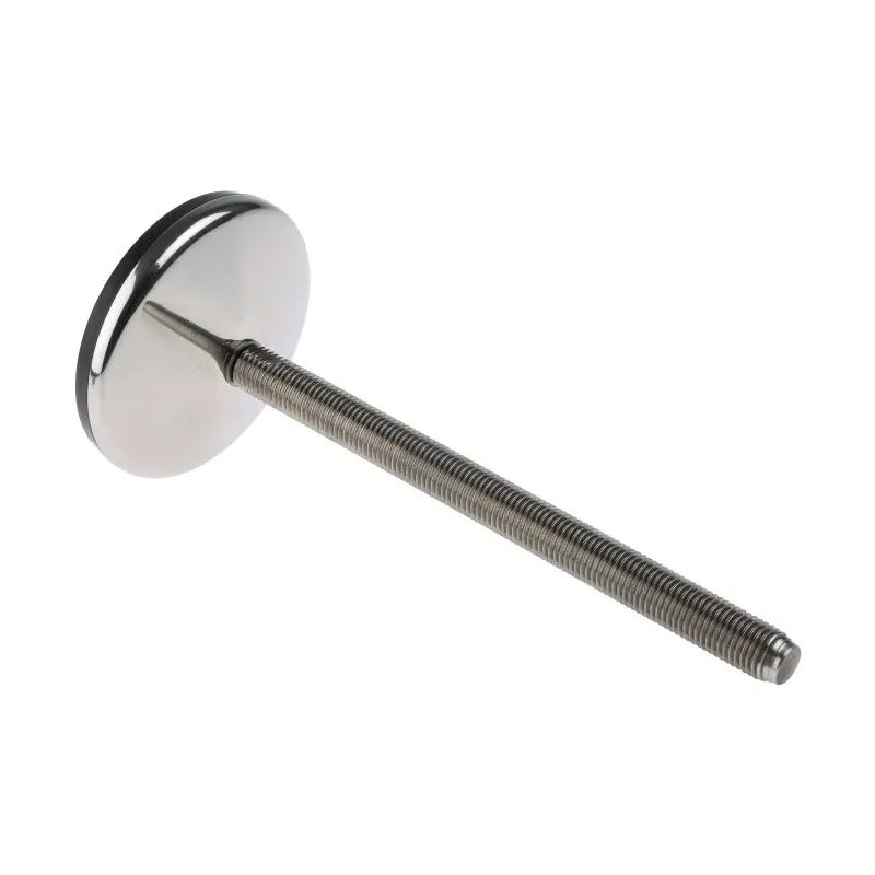 RS PRO M16 100 mm Diameter Stainless Steel Adjustable Foot with 1500 kg Static Load Capacity and 10° Tilt Angle 185-4525