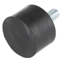 RS PRO Cylindrical M4 Anti-Vibration Mount Male Buffer Foot Stainless Steel 20kg Compression 15mm OD 18mm H 185-4480